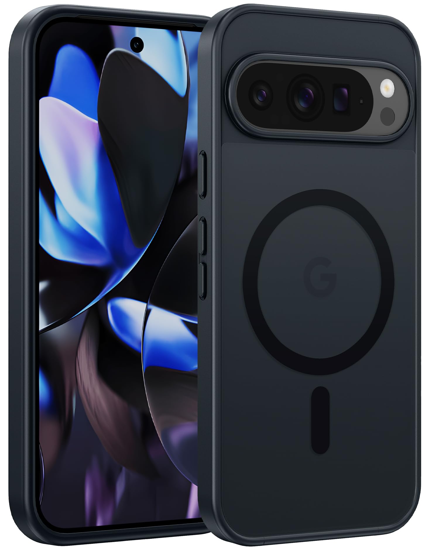 Funda De Teléfono Fntcase Magnética Translúcida Mate Para Google Pixel 9 Pro Xl De 6.8 Pulgadas, Negra - Venta I