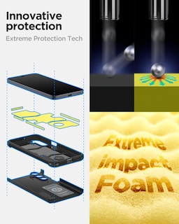Foto 4 | Funda Spigen Tough Armor Para Galaxy A16 5g Con Soporte, Color Negro - Venta Internacional.