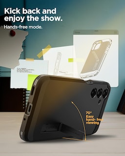 Foto 5 | Funda Spigen Tough Armor Para Galaxy A16 5g Con Soporte, Color Negro - Venta Internacional.