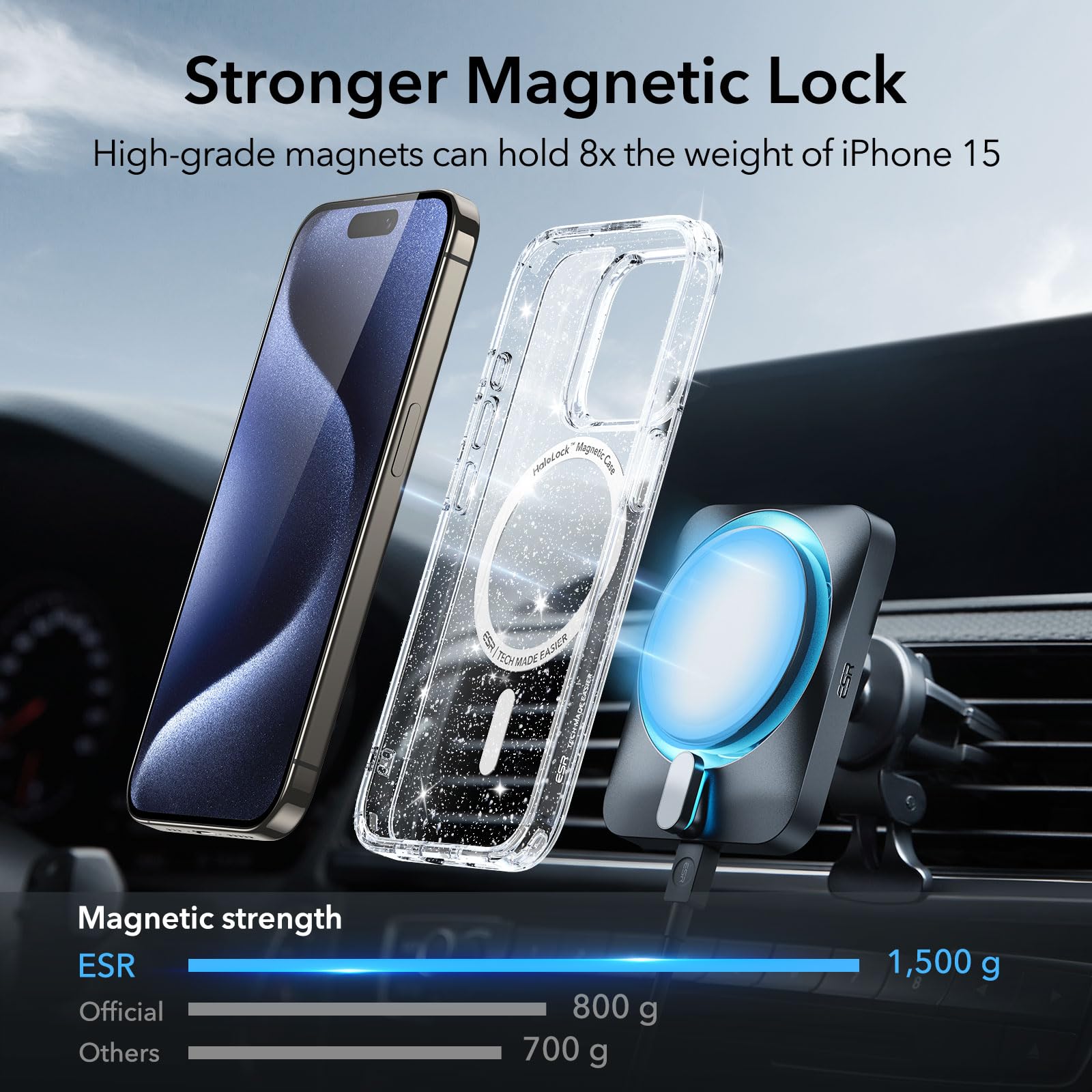 Foto 4 pulgar | Set De Fundas Esr Para Iphone 15 Pro Max Con Protector De Pantalla Y Lente - Venta Internacional.