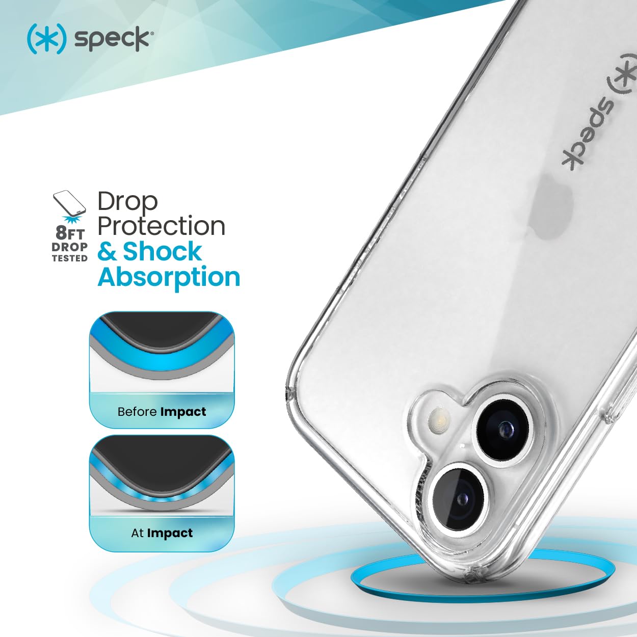Foto 3 pulgar | Funda De Teléfono Speck Clear Gemshell Grip Para Iphone 16 - Venta Internacional.