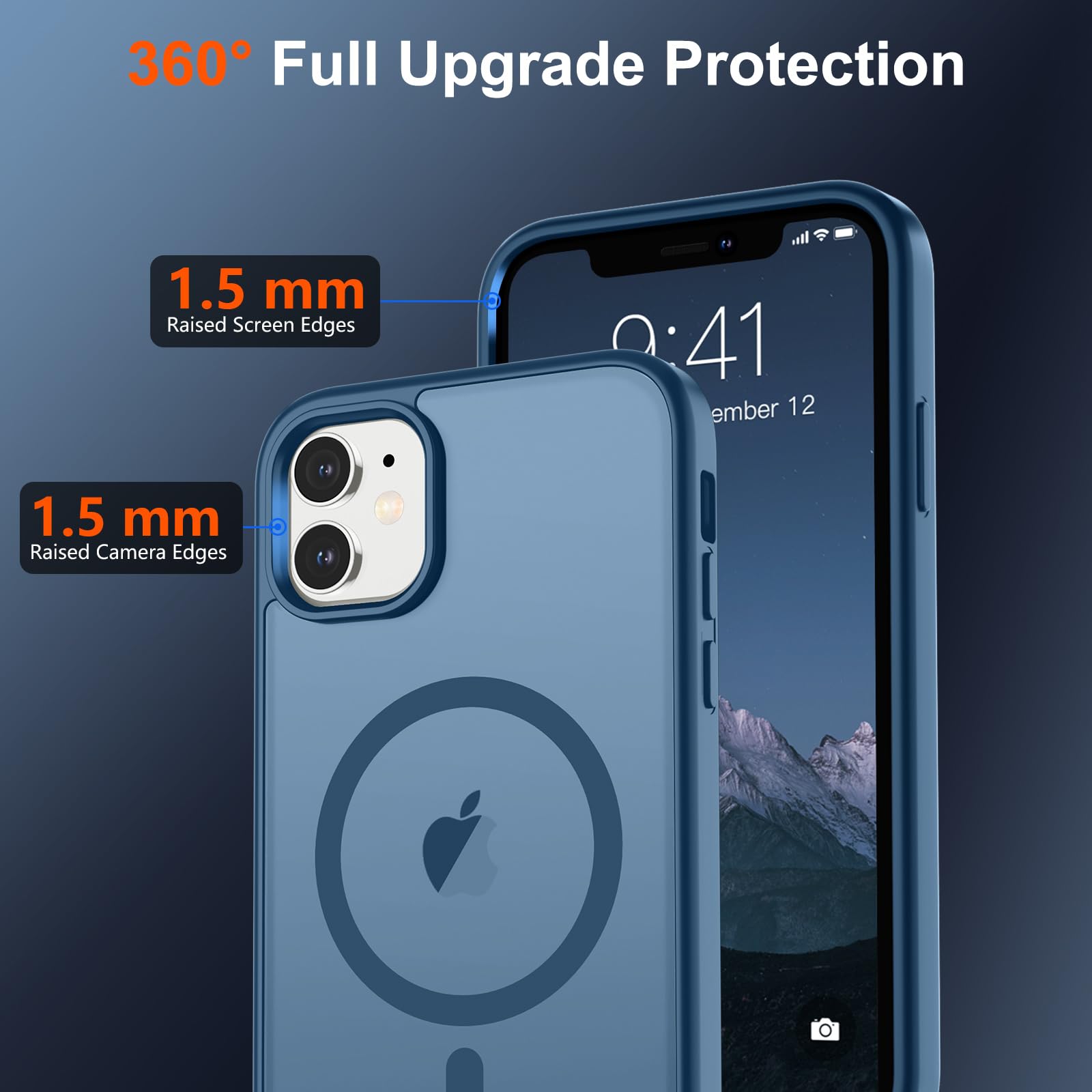 Foto 5 pulgar | Funda Magnética Supfine Para Iphone 11 Con Magsafe Deep Blue - Venta Internacional.