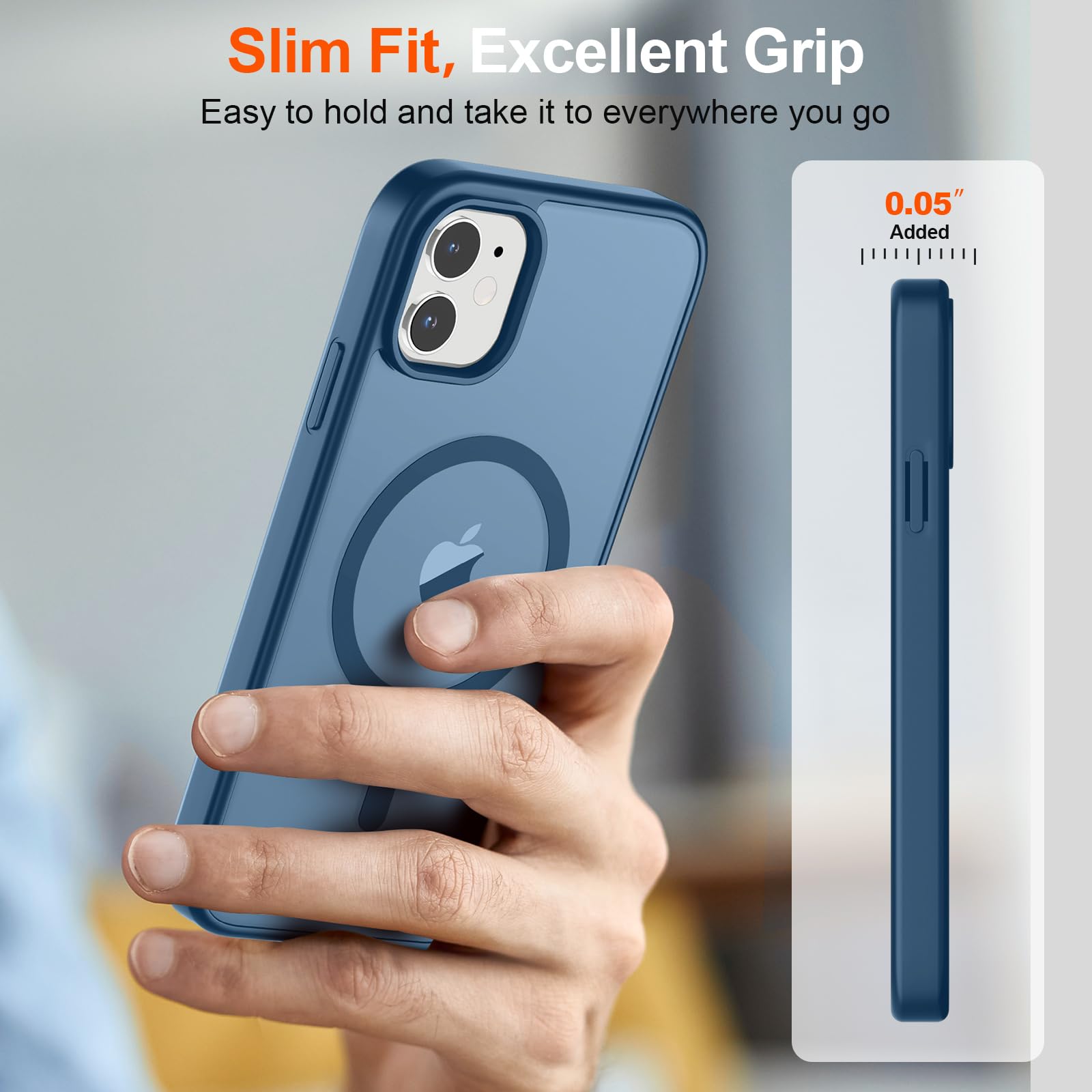 Foto 8 pulgar | Funda Magnética Supfine Para Iphone 11 Con Magsafe Deep Blue - Venta Internacional.