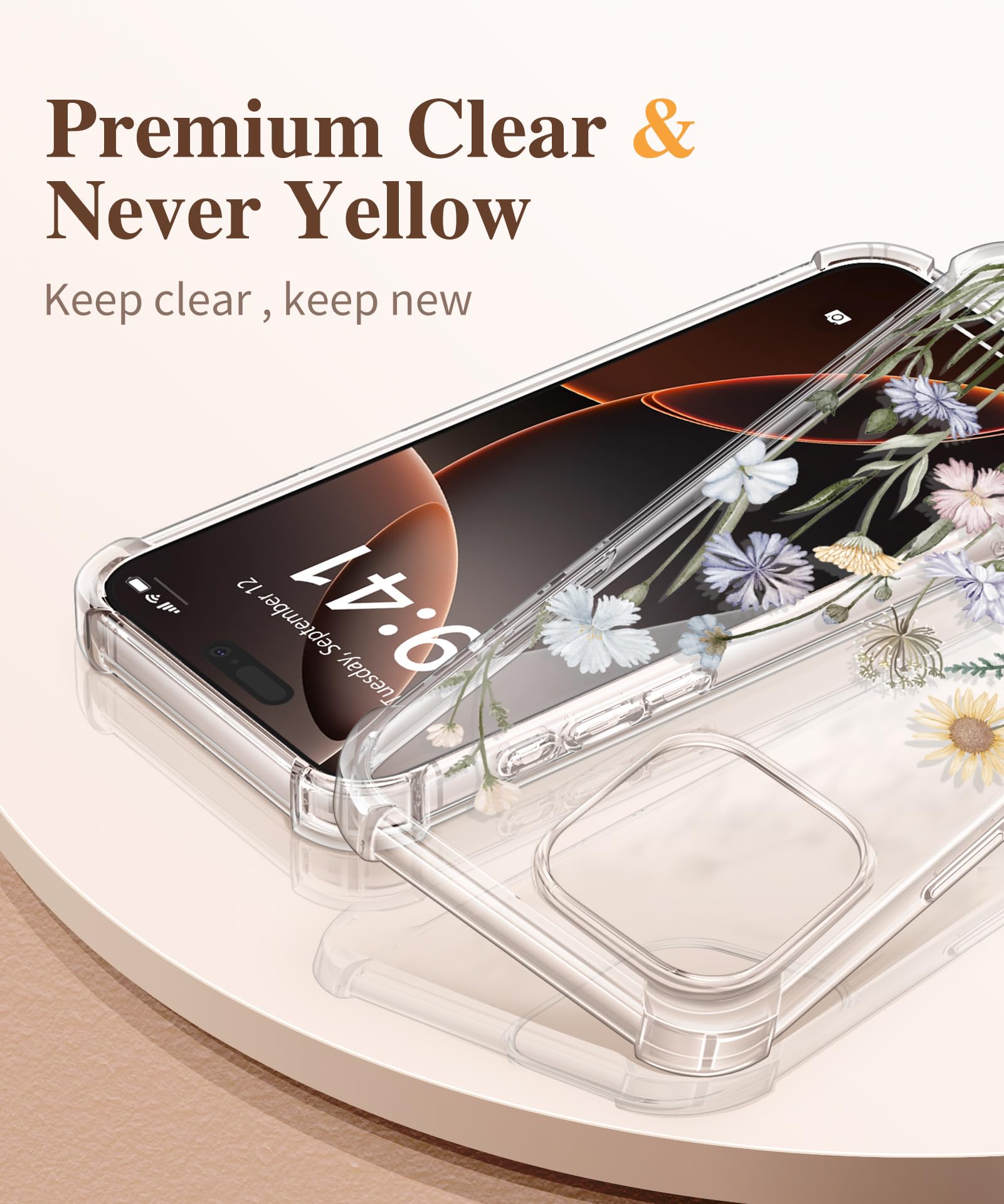 Foto 4 pulgar | Funda De Teléfono Gviewin Para Iphone 16 Pro Con Protector De Pantalla De 6.3 Pulgadas - Venta Internacional.