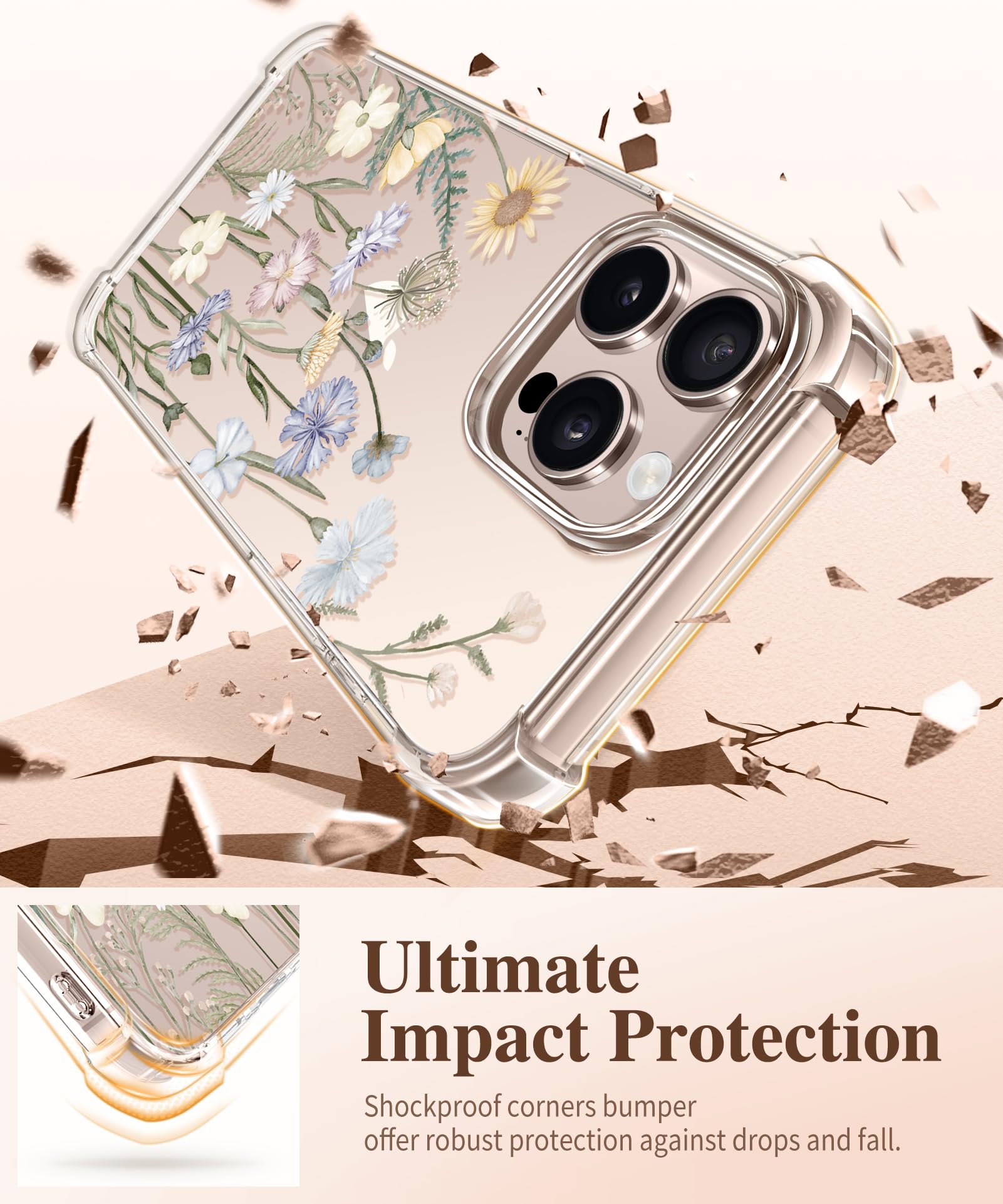 Foto 5 pulgar | Funda De Teléfono Gviewin Para Iphone 16 Pro Con Protector De Pantalla De 6.3 Pulgadas - Venta Internacional.