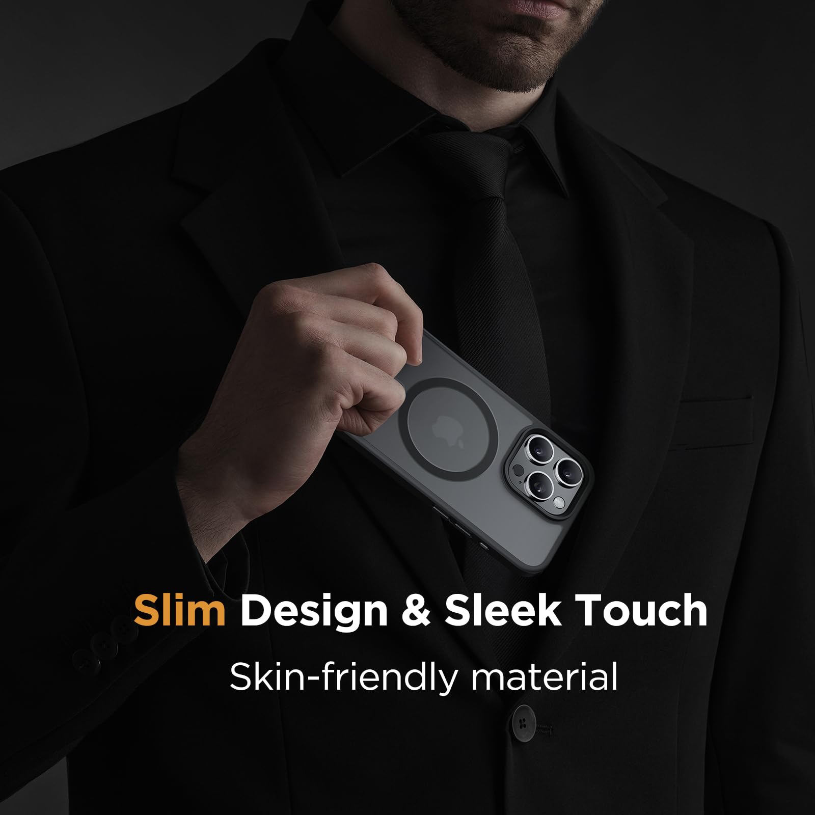 Foto 8 pulgar | Funda Magnética Miracase Para Iphone 16 Pro Max De 6.9 Pulgadas, Negra - Venta Internacional.