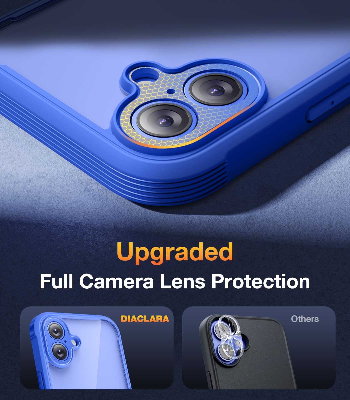 Foto 6 pulgar | Funda Para Teléfono Diaclara Diseñada Para Iphone 16 6.1 (ultramar), Color Azul - Venta Internacional.