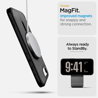Foto 5 | Funda Spigen Ultra Hybrid Magfit Para Iphone 16e Frost, Color Negro - Venta Internacional.