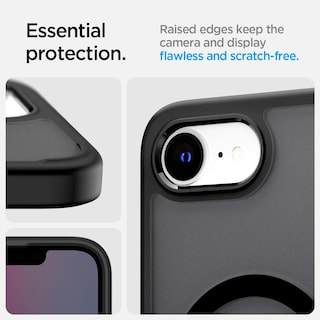 Foto 6 | Funda Spigen Ultra Hybrid Magfit Para Iphone 16e Frost, Color Negro - Venta Internacional.