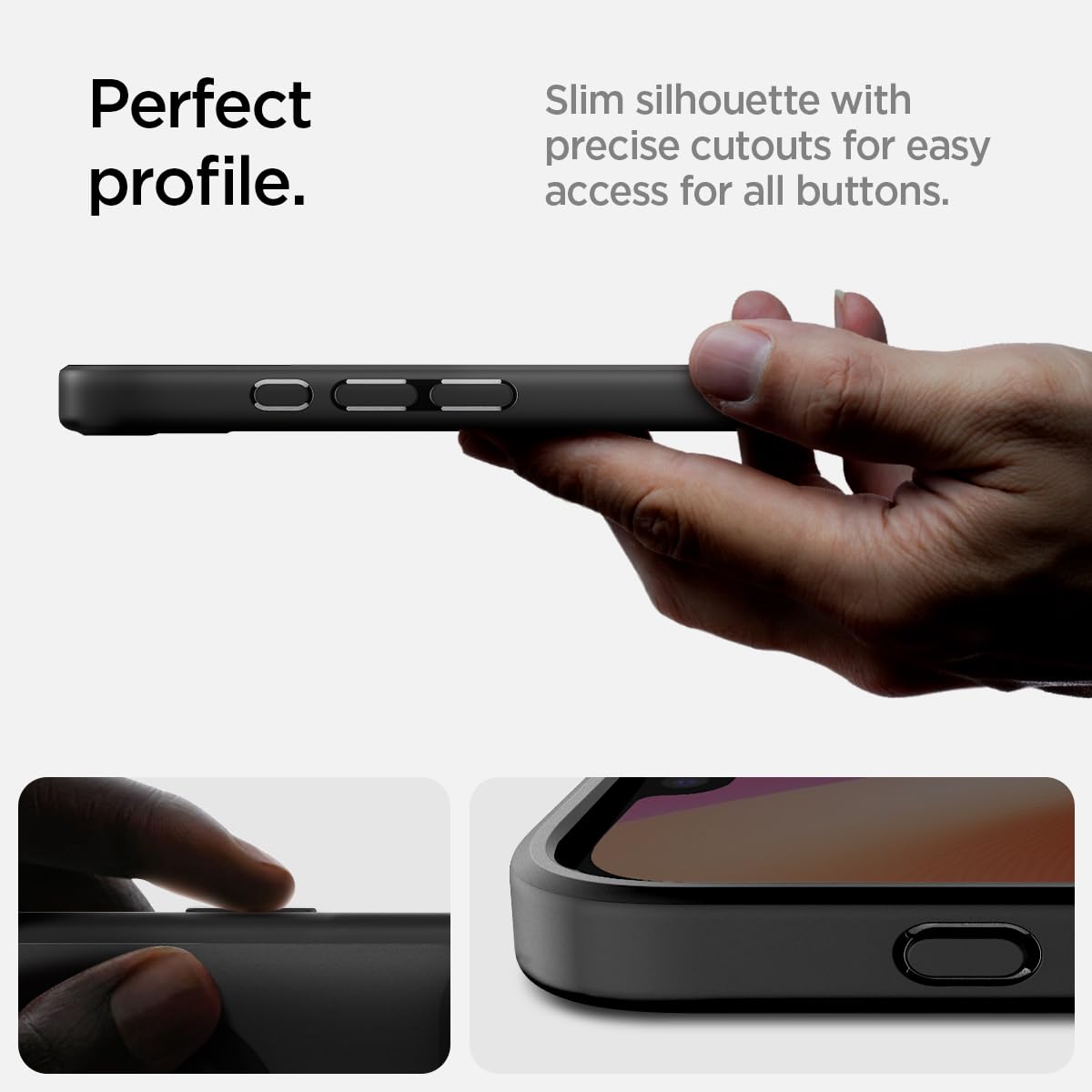 Foto 8 pulgar | Funda Spigen Ultra Hybrid Magfit Para Iphone 16e Frost, Color Negro - Venta Internacional.
