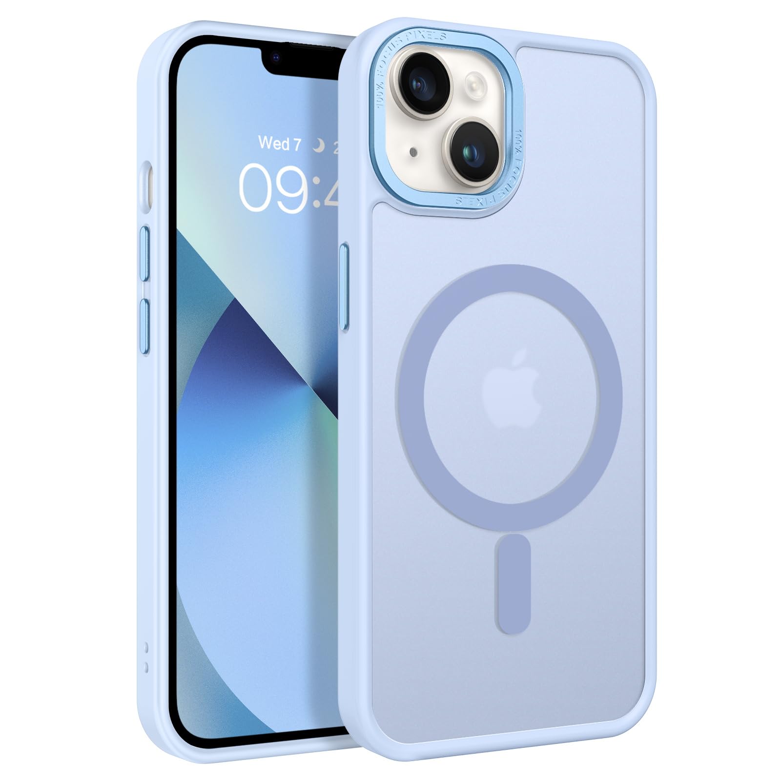 Foto 2 pulgar | Funda Magnética Bentoben Para Iphone 13/14, Color Azul Claro - Venta Internacional.