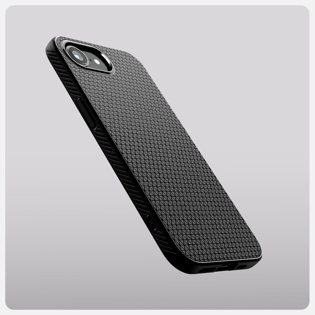 Foto 8 pulgar | Funda Spigen Liquid Air Negra Mate Para Iphone 16e - Venta Internacional.