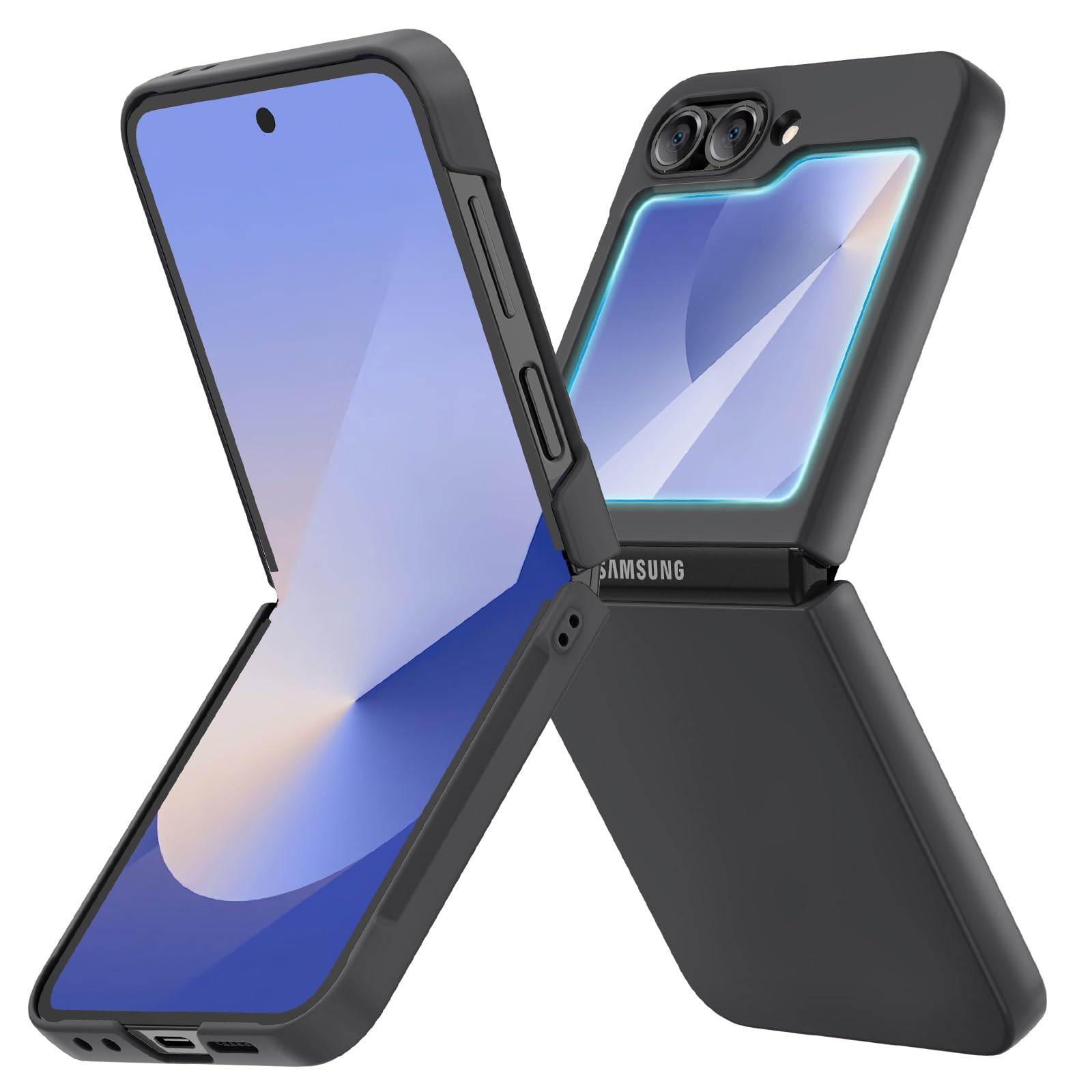 Foto 2 pulgar | Funda De Teléfono Ruky Para Samsung Galaxy Z Flip 6 Negra - Venta Internacional.