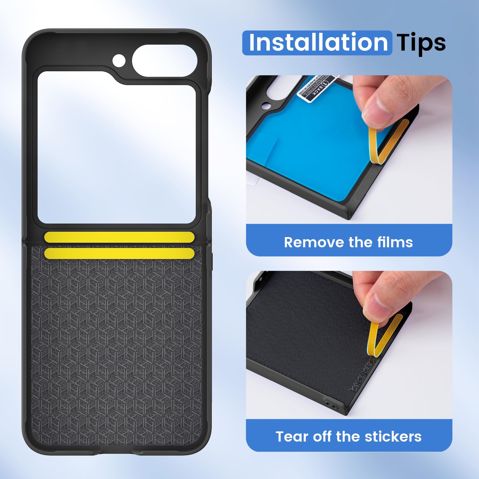 Foto 6 pulgar | Funda De Teléfono Ruky Para Samsung Galaxy Z Flip 6 Negra - Venta Internacional.
