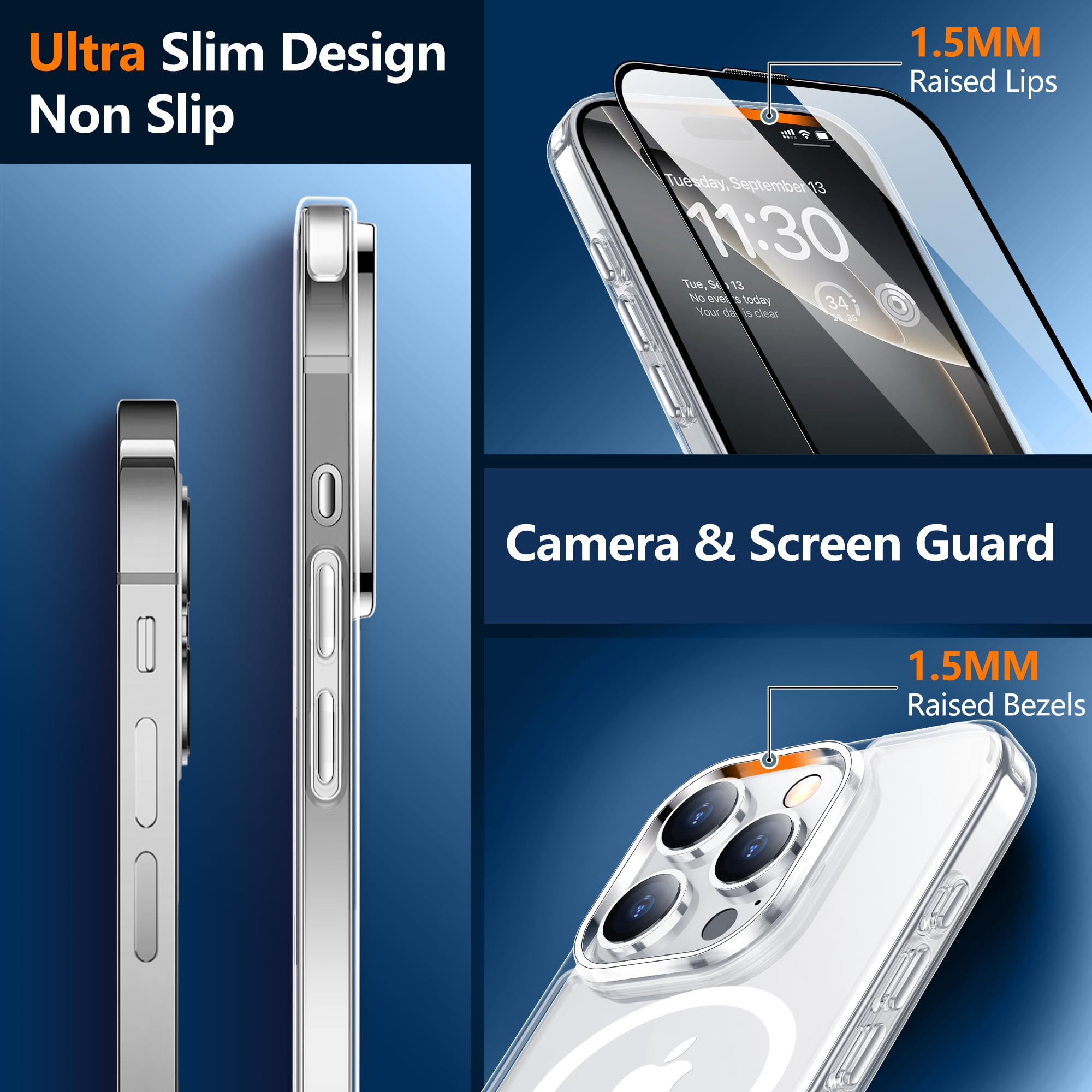 Foto 7 pulgar | Funda Spidercase Magnetic Con 2 Cristales Templados Para Iphone 16 Pro - Venta Internacional.