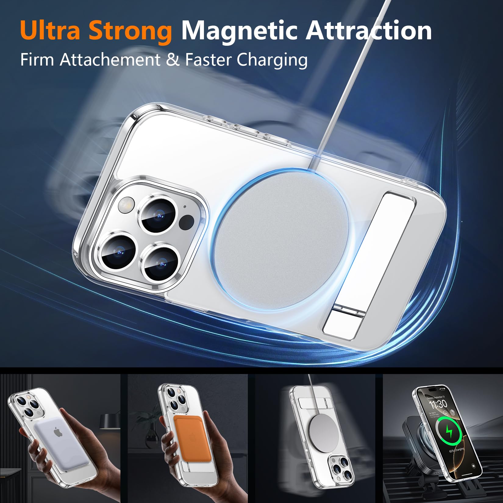 Foto 8 pulgar | Funda Spidercase Magnetic Con 2 Cristales Templados Para Iphone 16 Pro - Venta Internacional.