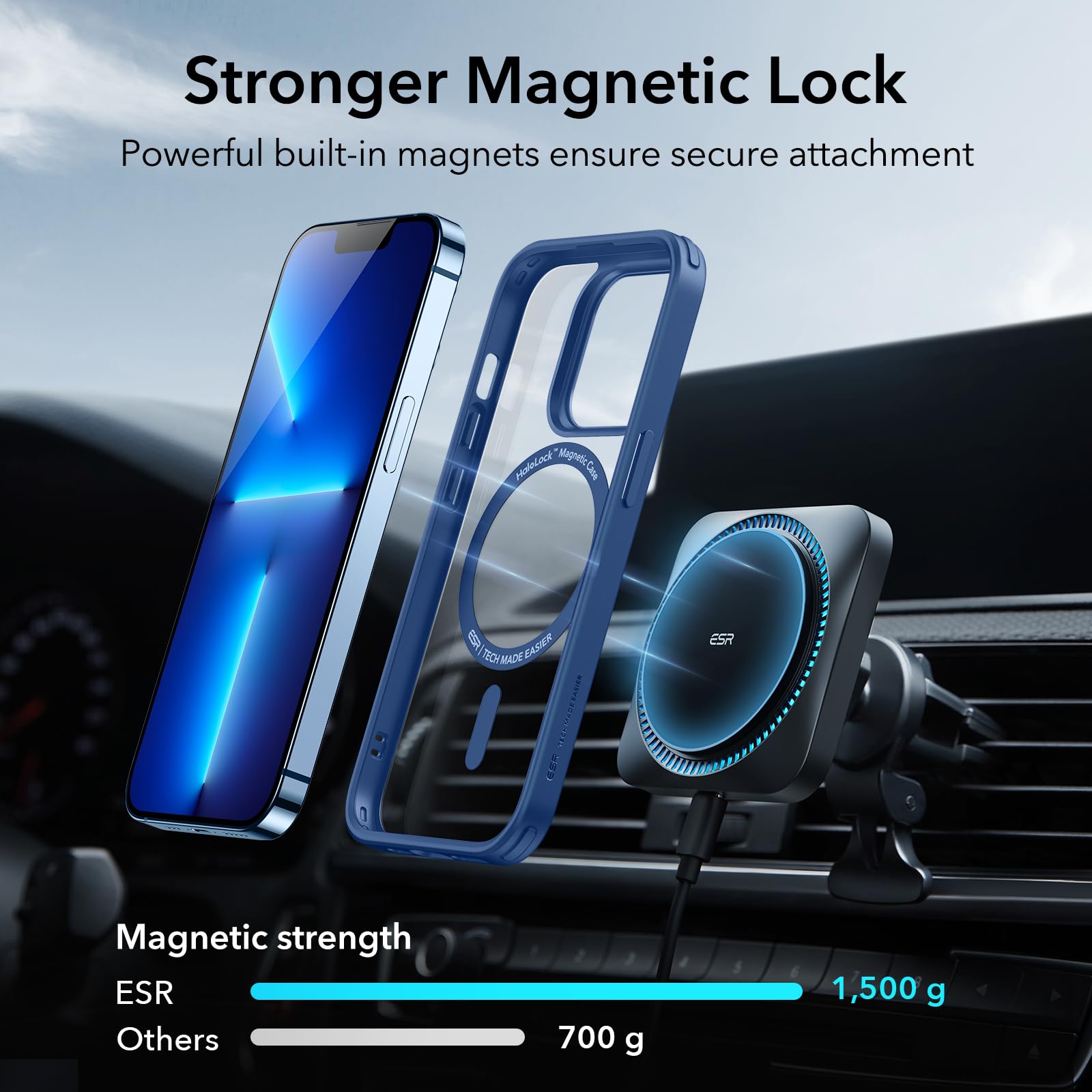 Foto 4 pulgar | Funda De Teléfono Esr Para Iphone 13 Pro Con Magsafe, A Prueba De Golpes, Resistente Al Amarilleo - Venta Internacional