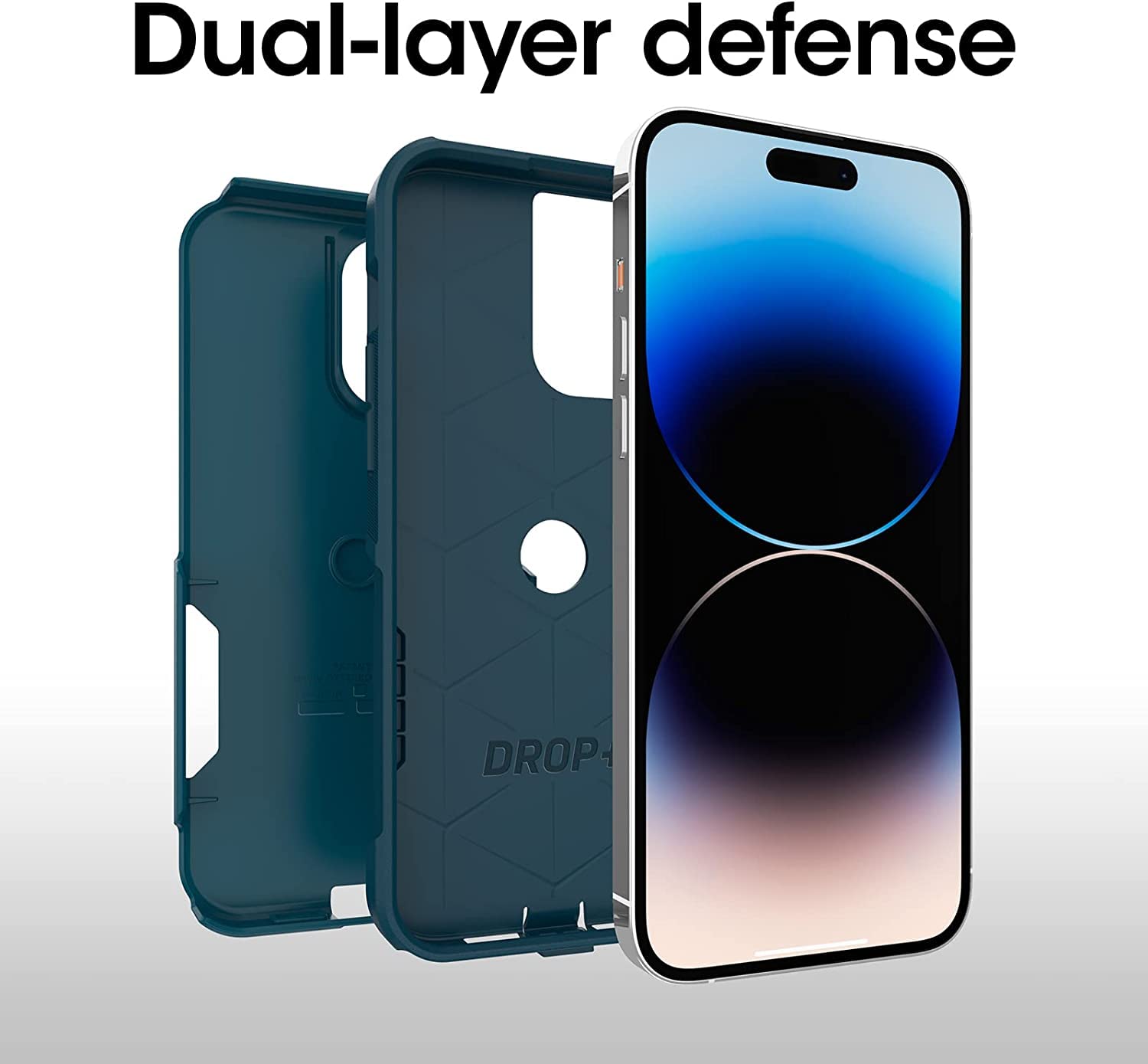 Foto 4 pulgar | Funda Para Teléfono Otterbox Commuter Series Iphone 14 Pro Blue - Venta Internacional.