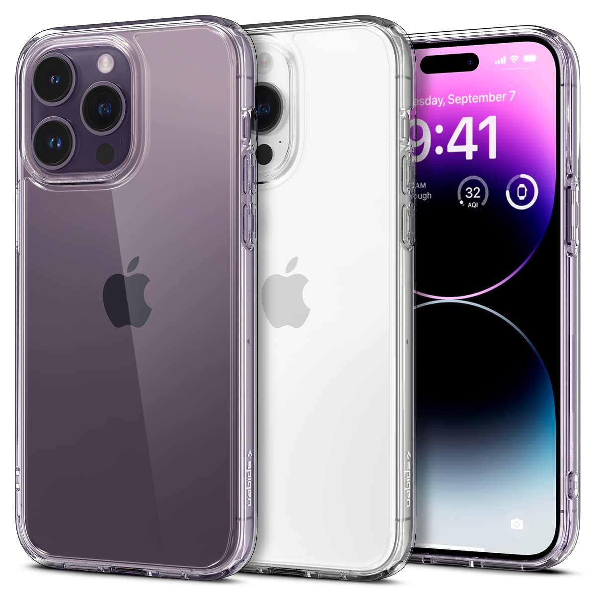 Foto 2 pulgar | Funda Spigen Ultra Hybrid Para Iphone 14 Pro (2022), Transparente - Venta Internacional.