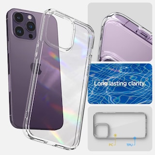 Foto 4 | Funda Spigen Ultra Hybrid Para Iphone 14 Pro (2022), Transparente - Venta Internacional.