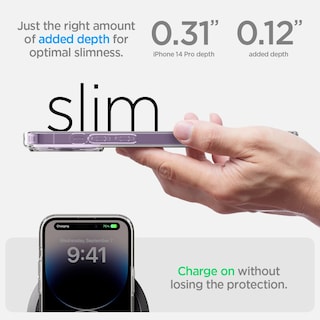 Foto 6 | Funda Spigen Ultra Hybrid Para Iphone 14 Pro (2022), Transparente - Venta Internacional.