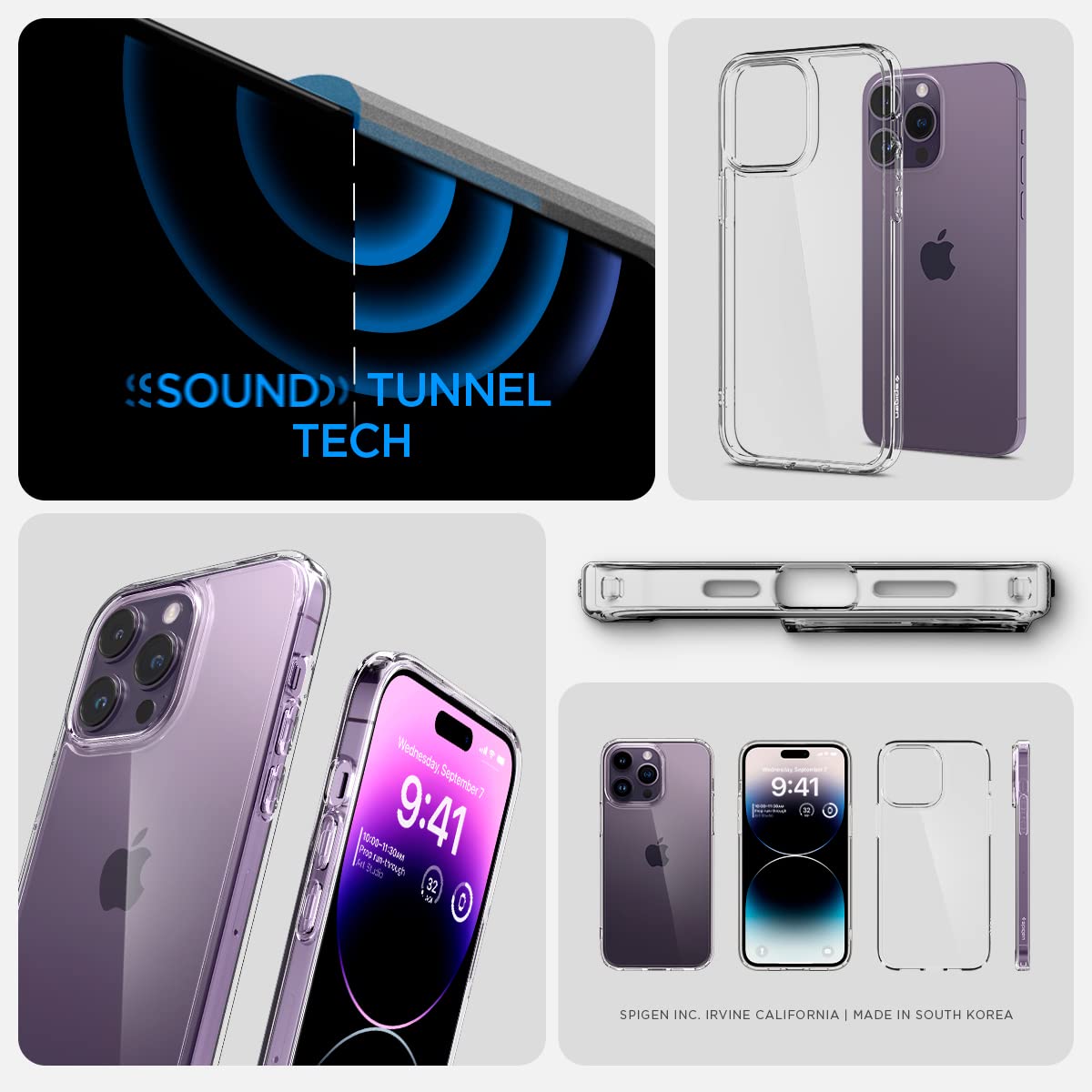Foto 8 pulgar | Funda Spigen Ultra Hybrid Para Iphone 14 Pro (2022), Transparente - Venta Internacional.
