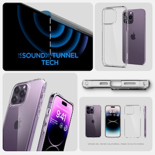 Foto 7 | Funda Spigen Ultra Hybrid Para Iphone 14 Pro (2022), Transparente - Venta Internacional.