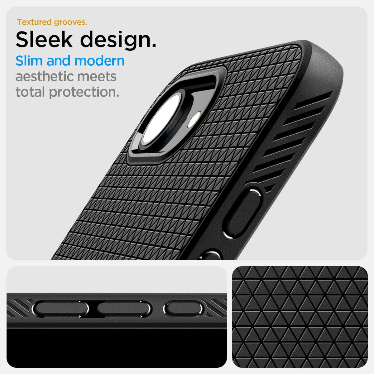 Foto 5 pulgar | Funda Spigen Liquid Air Magfit Para Iphone 16e, Color Negro Mate - Venta Internacional.