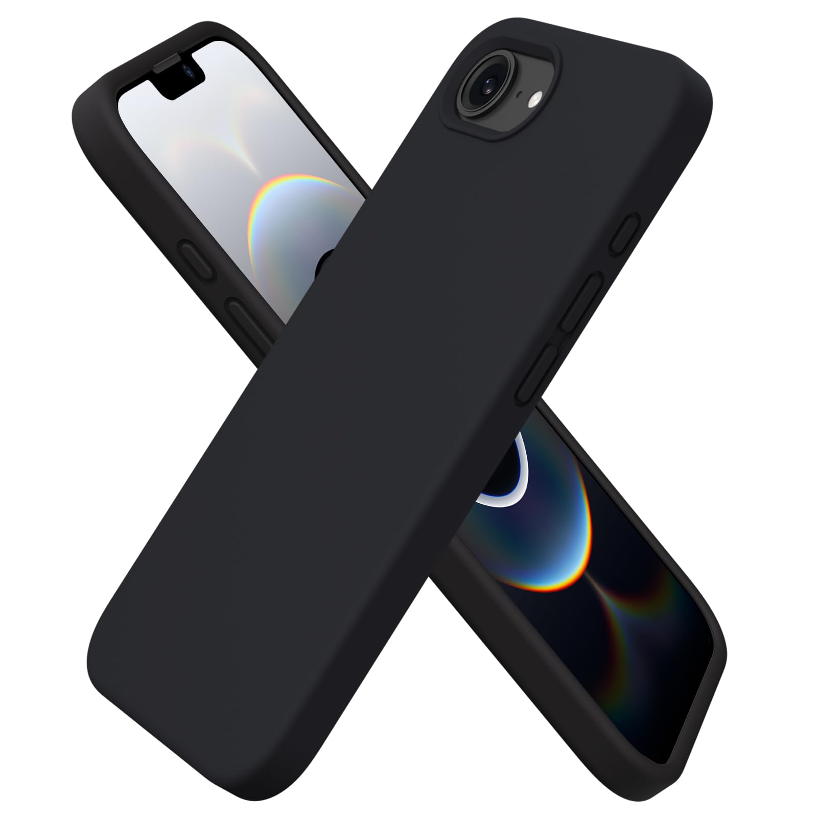 Foto 2 pulgar | Funda De Teléfono Ornarto Compatible Con Iphone 16e 6.1 Pulgadas 2025 Negra - Venta Internacional.