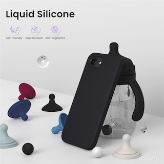 Foto 3 | Funda De Teléfono Ornarto Compatible Con Iphone 16e 6.1 Pulgadas 2025 Negra - Venta Internacional.