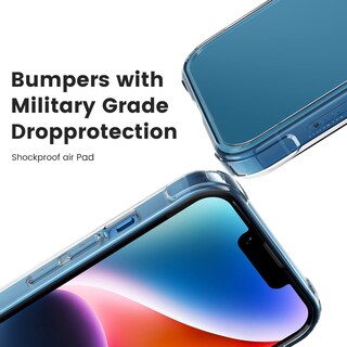 Foto 3 | Funda De Teléfono Mkeke Para Iphone 13/14, Transparente, Transparente, A Prueba De Golpes - Venta Internacional.