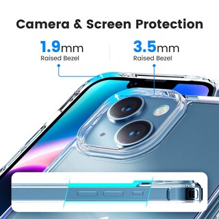 Foto 4 | Funda De Teléfono Mkeke Para Iphone 13/14, Transparente, Transparente, A Prueba De Golpes - Venta Internacional.