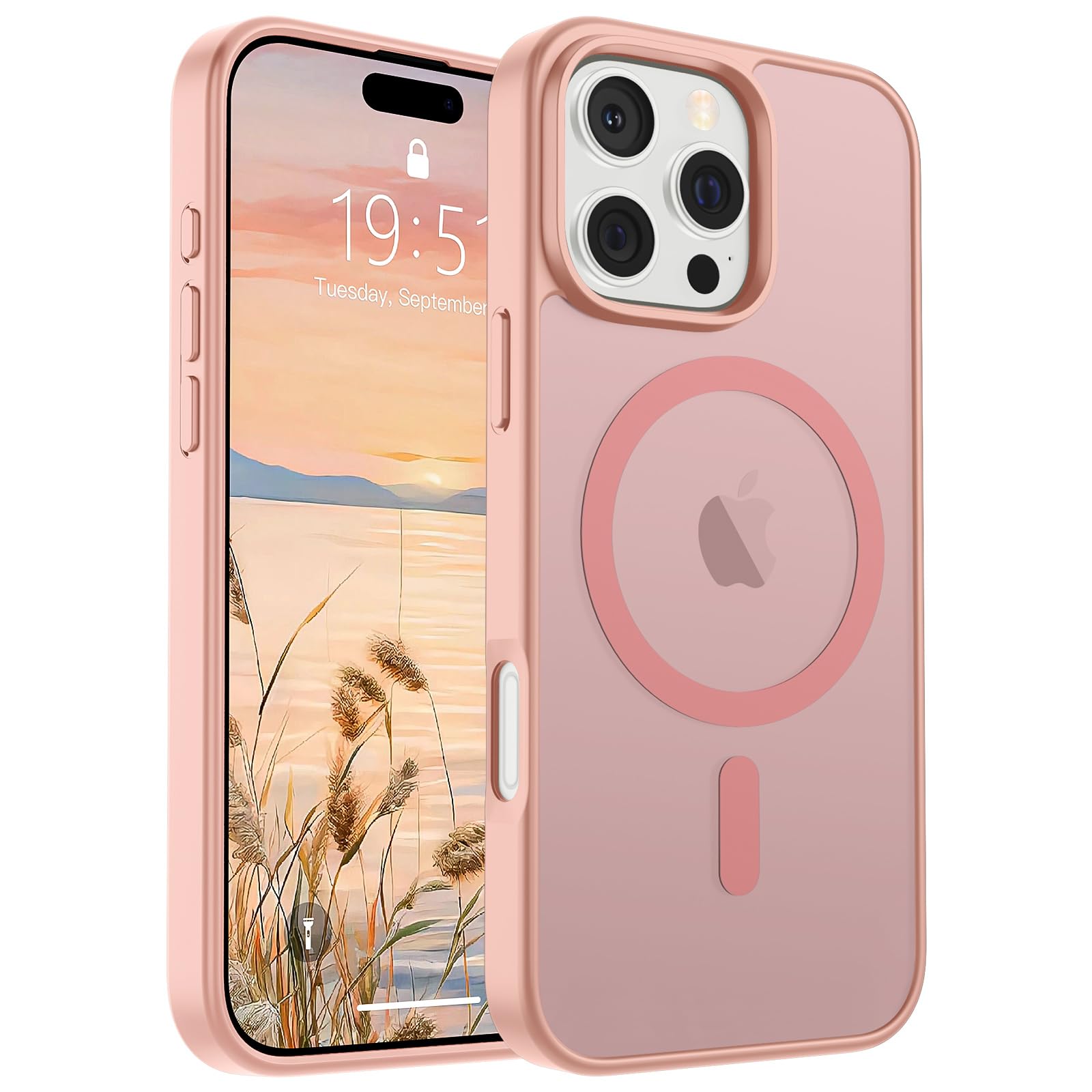 Funda Magnética Supfine Para Iphone 16 Pro Rosa - Venta Internacional.