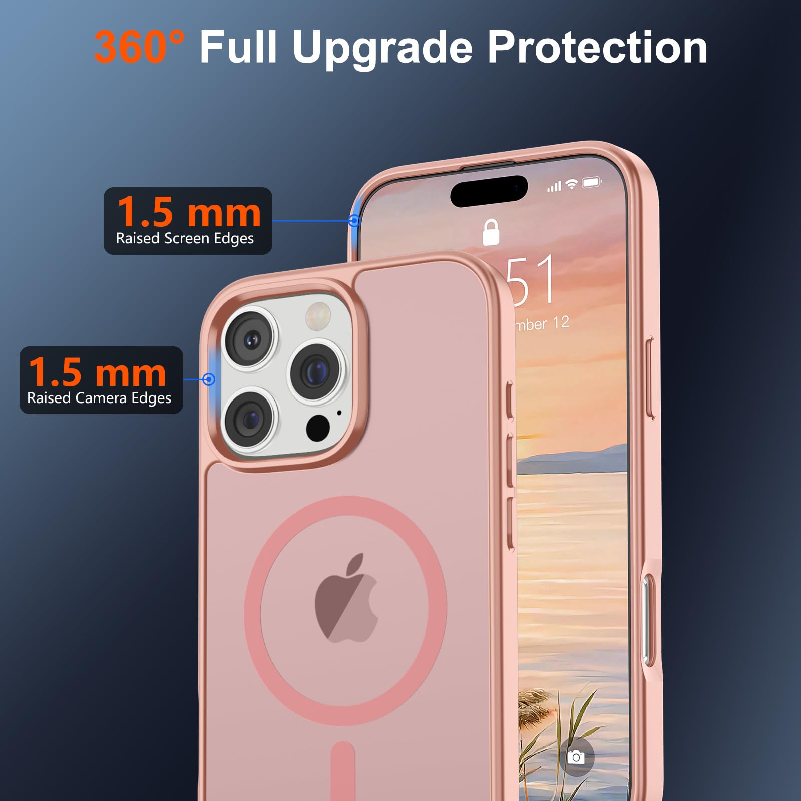 Foto 5 pulgar | Funda Magnética Supfine Para Iphone 16 Pro Rosa - Venta Internacional.