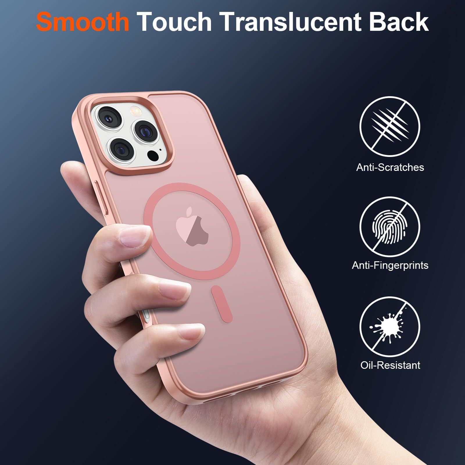 Foto 7 pulgar | Funda Magnética Supfine Para Iphone 16 Pro Rosa - Venta Internacional.