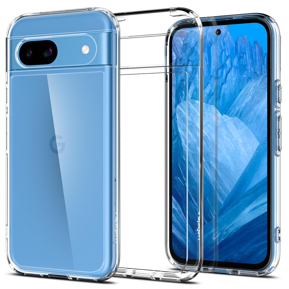 Funda Spigen Ultra Hybrid Para Pixel 8a (2024), Transparente - Venta Internacional.