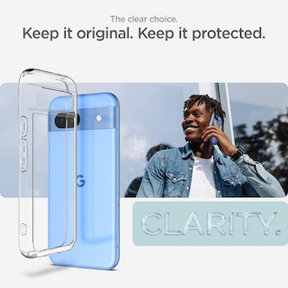 Foto 3 | Funda Spigen Ultra Hybrid Para Pixel 8a (2024), Transparente - Venta Internacional.
