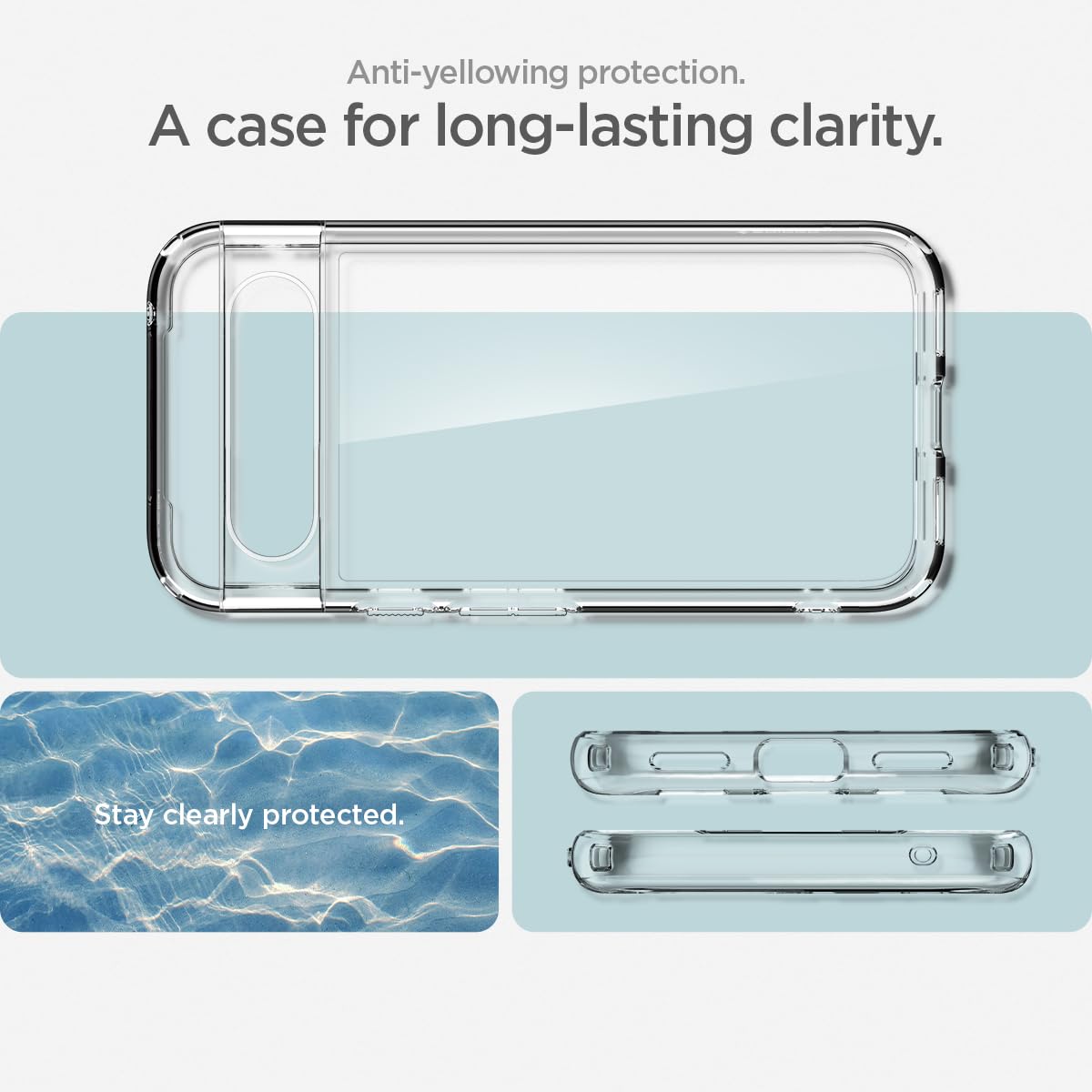 Foto 5 pulgar | Funda Spigen Ultra Hybrid Para Pixel 8a (2024), Transparente - Venta Internacional.