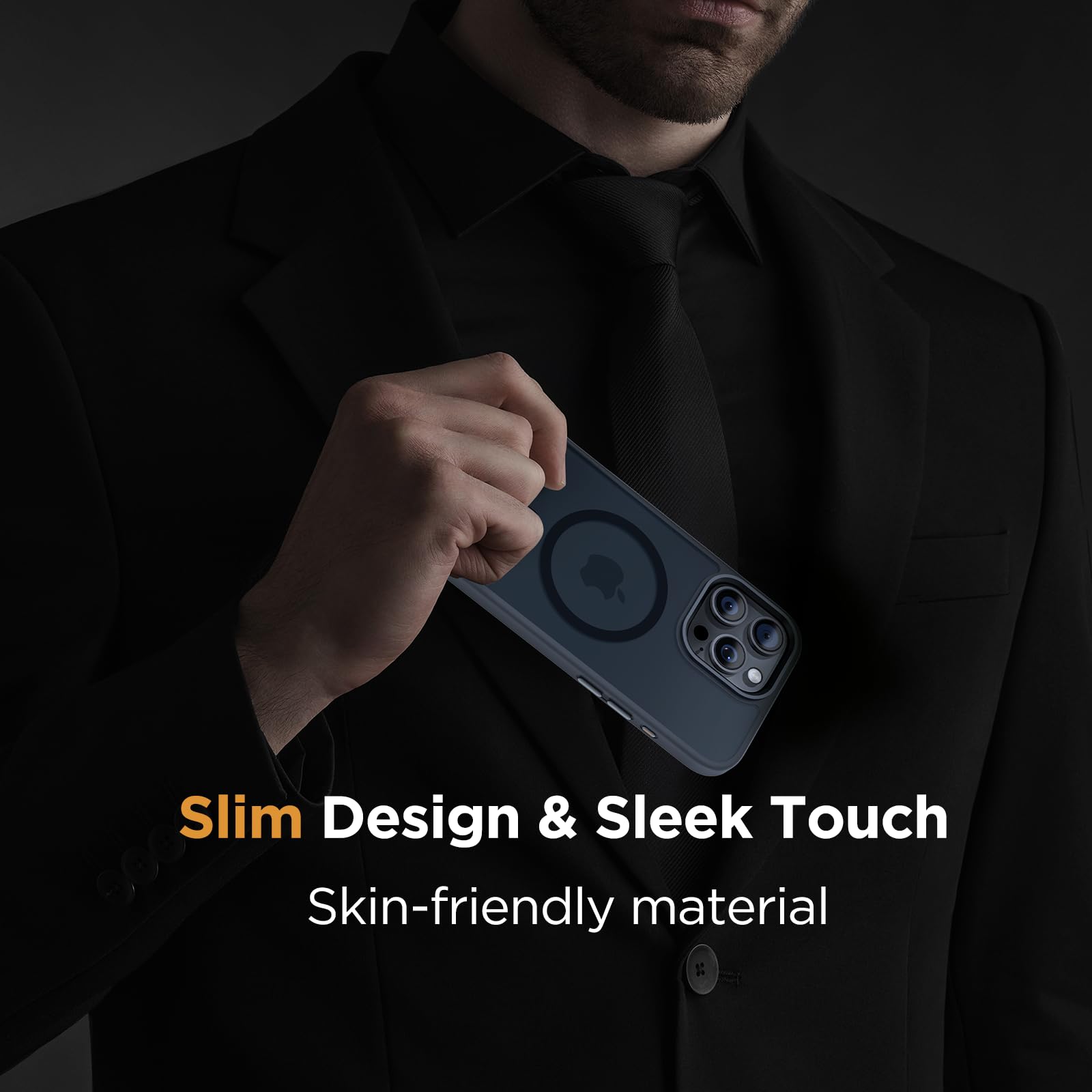 Foto 8 pulgar | Funda Para Teléfono Miracase Magnetic Series Para Iphone 16 Pro, Color Negro - Venta Internacional.