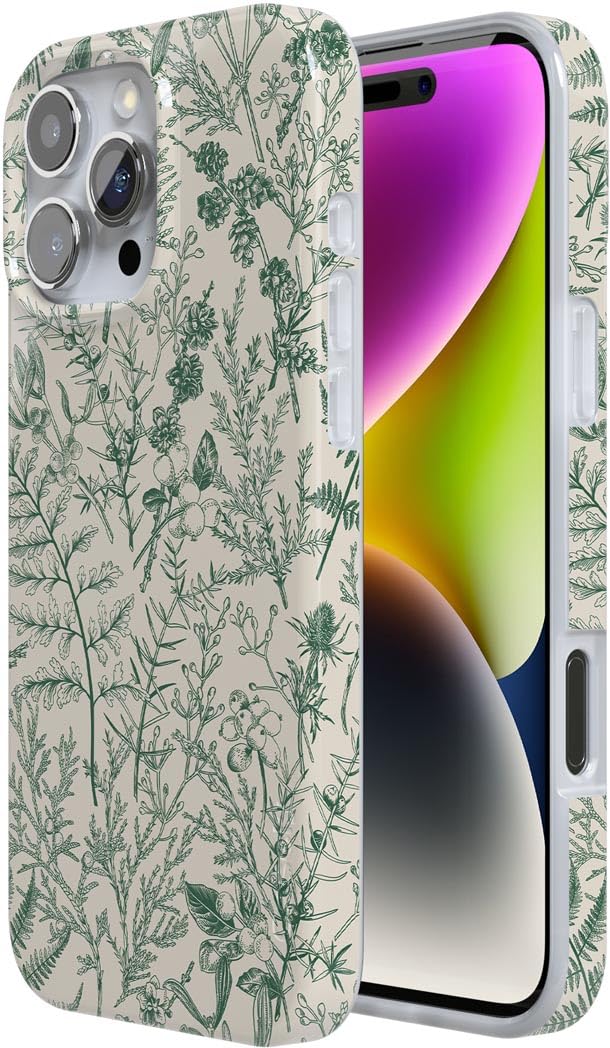 Foto 3 | Funda Para Teléfono Iphone 16 Pro Sage Garden Green Floral - Venta Internacional.