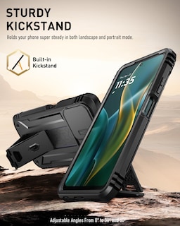 Foto 4 | Funda Poetic Revolution Para Motorola Moto G 5g 2025 Negra - Venta Internacional.
