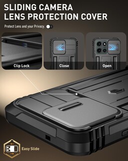 Foto 5 | Funda Poetic Revolution Para Motorola Moto G 5g 2025 Negra - Venta Internacional.