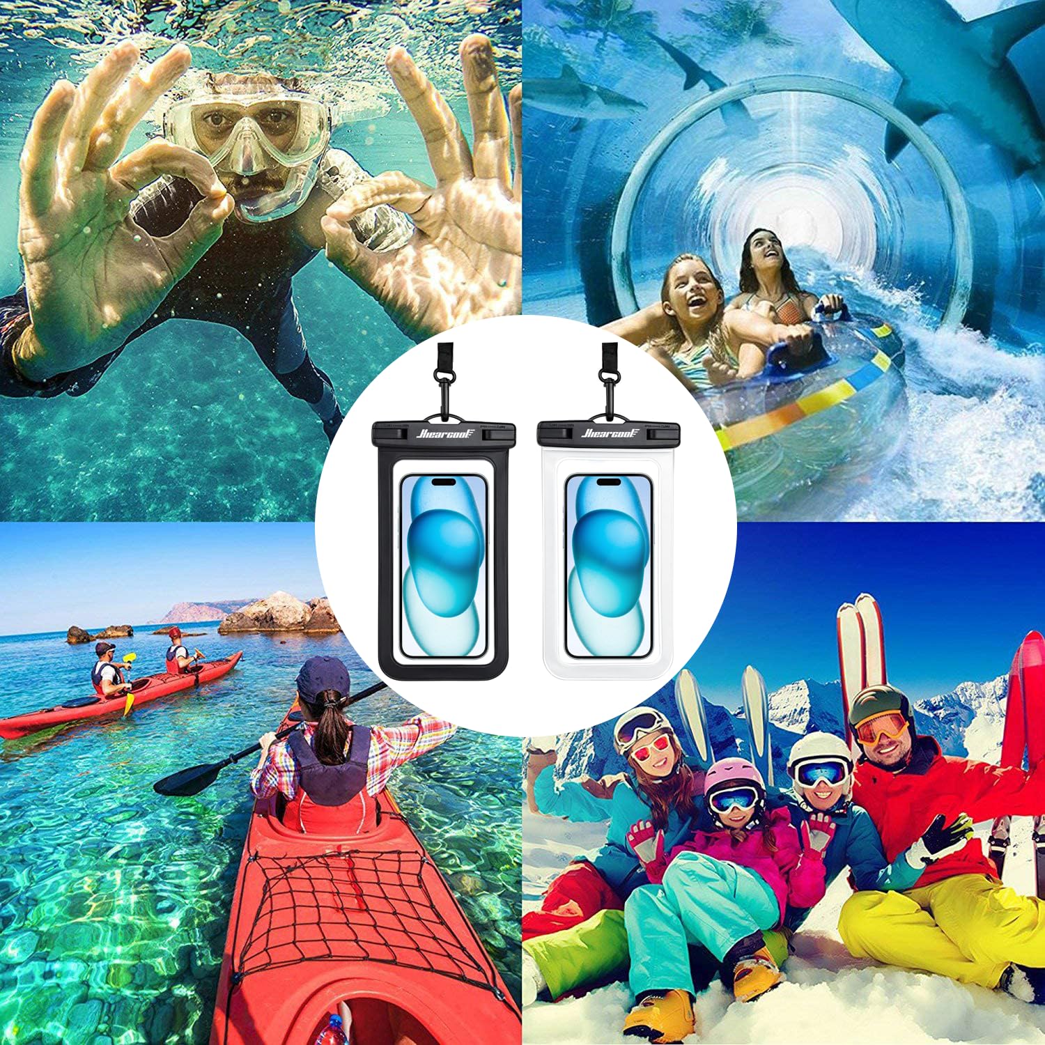 Foto 8 pulgar | Funda Impermeable Hiearcool Universal Para Iphone, Color Negro - Venta Internacional.