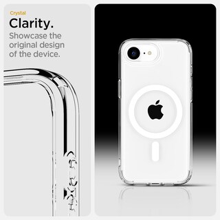 Foto 3 | Funda Spigen Ultra Hybrid Magfit Para Iphone 16e, Color Blanco Transparente - Venta Internacional.