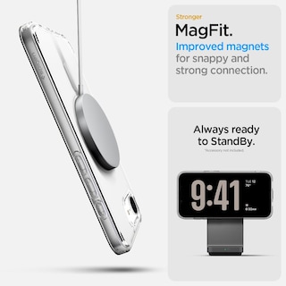 Foto 5 | Funda Spigen Ultra Hybrid Magfit Para Iphone 16e, Color Blanco Transparente - Venta Internacional.