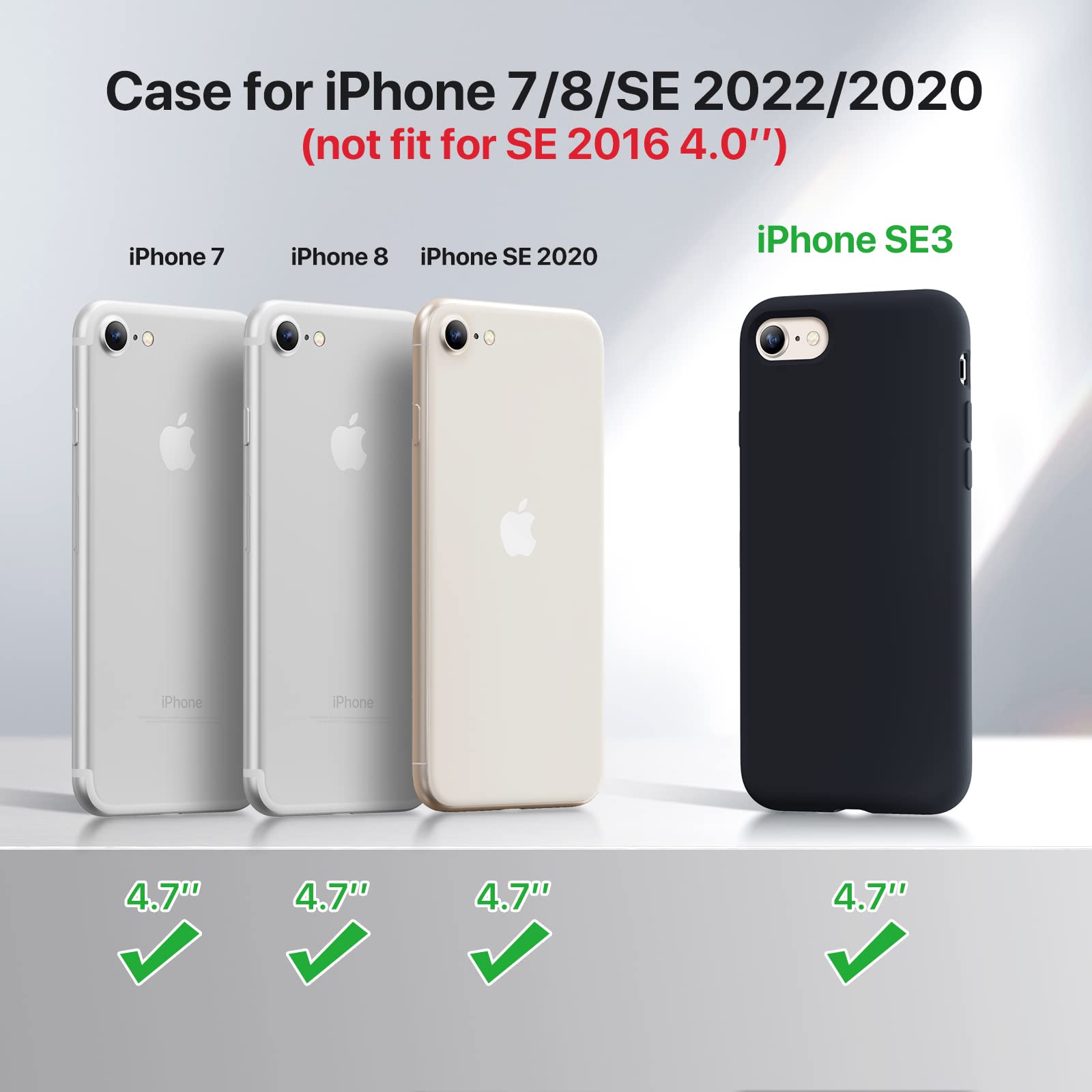 Foto 7 pulgar | Funda De Teléfono Miracase Ultra Slim Para Iphone Se 2022/2020/7/8 - Venta Internacional.