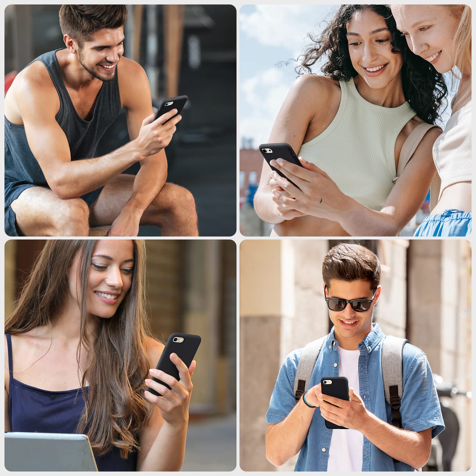 Foto 8 pulgar | Funda De Teléfono Miracase Ultra Slim Para Iphone Se 2022/2020/7/8 - Venta Internacional.