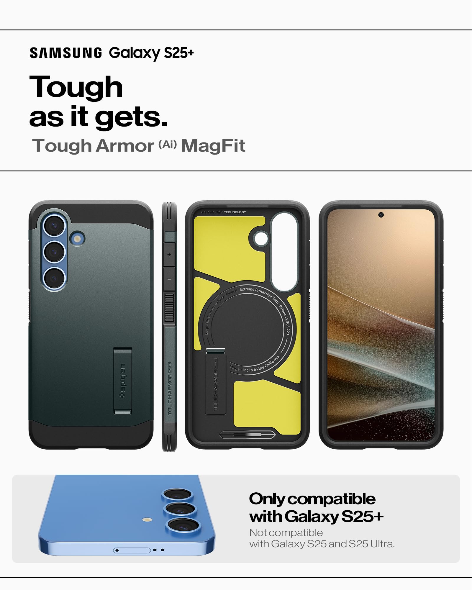 Foto 3 pulgar | Funda Spigen Tough Armor (ai) Magfit Para Samsung Galaxy S25+ - Venta Internacional.