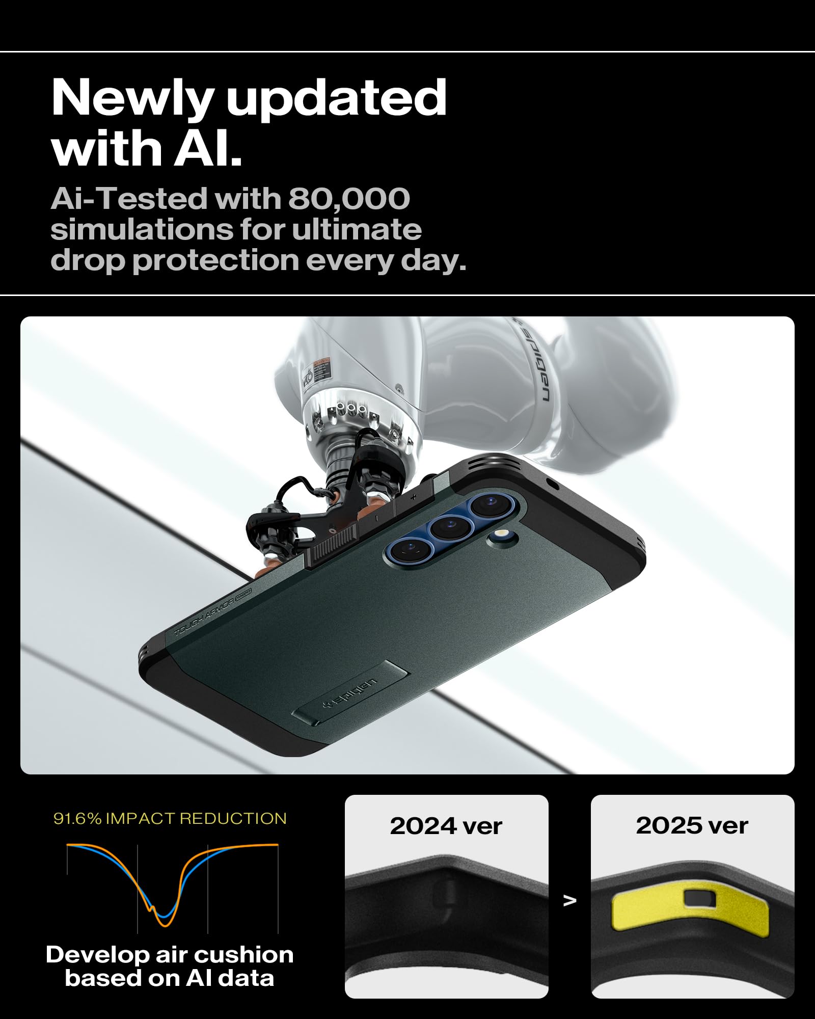 Foto 6 pulgar | Funda Spigen Tough Armor (ai) Magfit Para Samsung Galaxy S25+ - Venta Internacional.