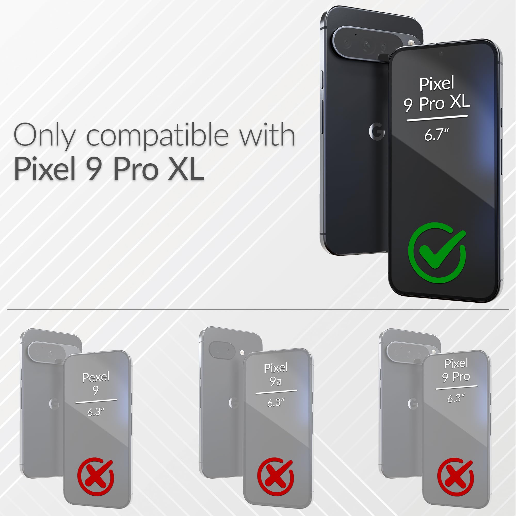 Foto 3 pulgar | Funda De Teléfono Crave Dual Guard Para Google Pixel 9 Pro Xl - Negro - Venta Internacional.
